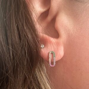 NEW Pretty Bird Jewelry Earrings - Stud Drop Earrings with Colorful Stones